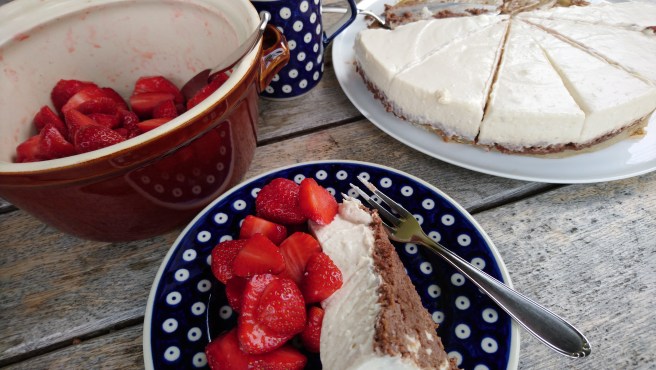 frischer Käsekuchen