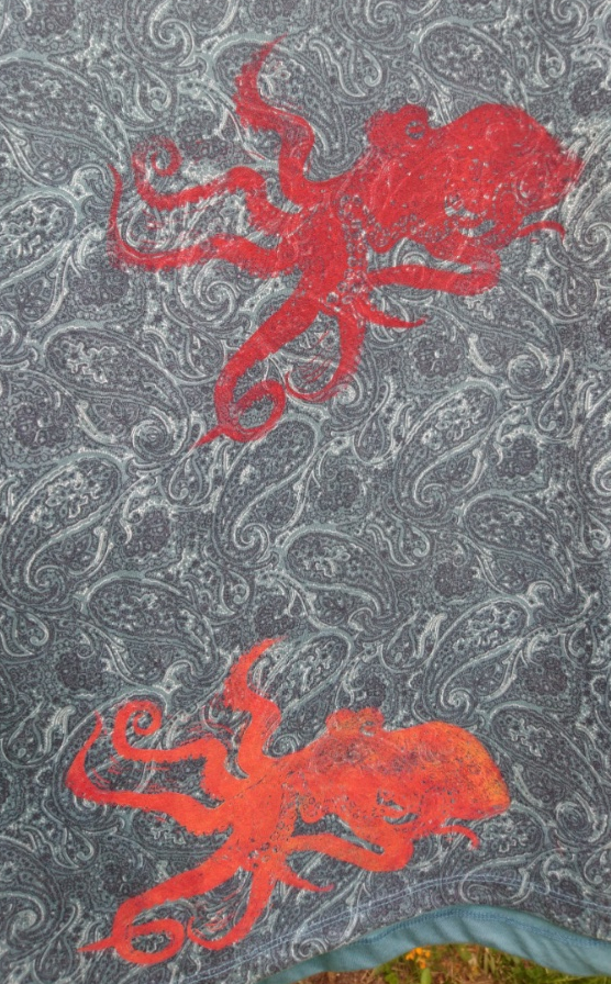 Oktopus rotgelb